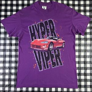 Dodge Viper SSI Hyper Viper 1992 Racing Car Vintage Single Stitch T Shirt 50/50